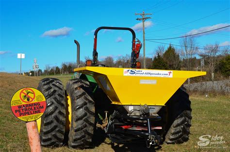 tractor mounted lime spreader